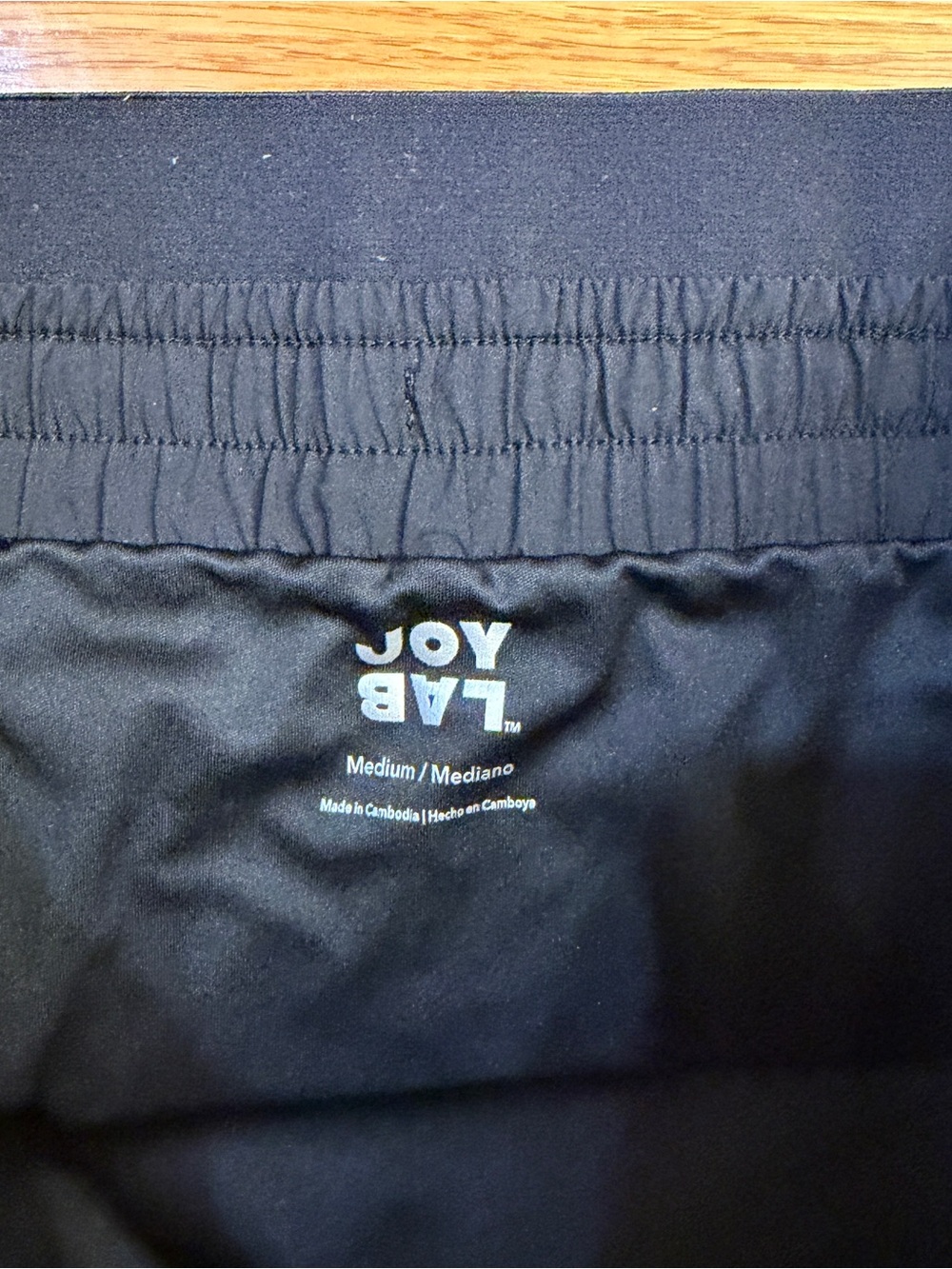 JoyLab Black High Waisted Shorts Pleated Sides and Pockets - Size Medium - Picture 2 of 6